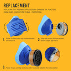 2 Pcs Coconut Shell Activated Carbon Filter Cartridge for 2818