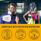 12 PCS P2 Replacement Dust Filters for RD-510/RD-518 Half Face & RF-610 Full Face Reusable Respirator